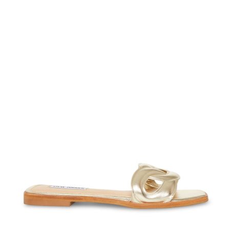 Sandalias de Diapositivas Steve Madden Helene Mujer Doradas | ES GJ2S84